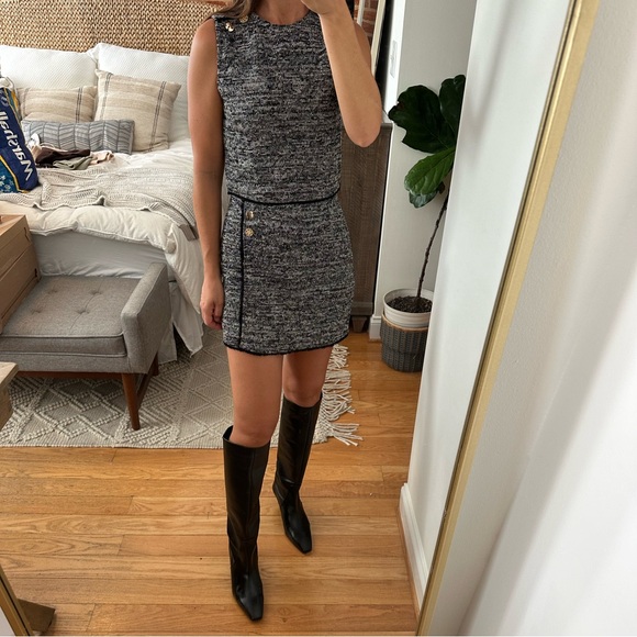 Zara heeled leather knee high boots leather black kitten heel 2006/310 38 7.5 - Picture 16 of 16